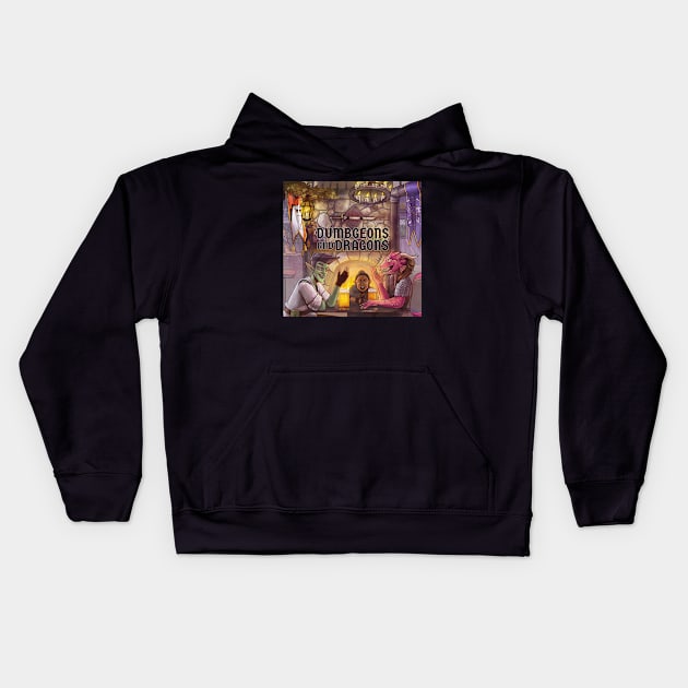 Dumbgegons & Dragons Season 2 Kids Hoodie by Dumb Dragons Productions Store